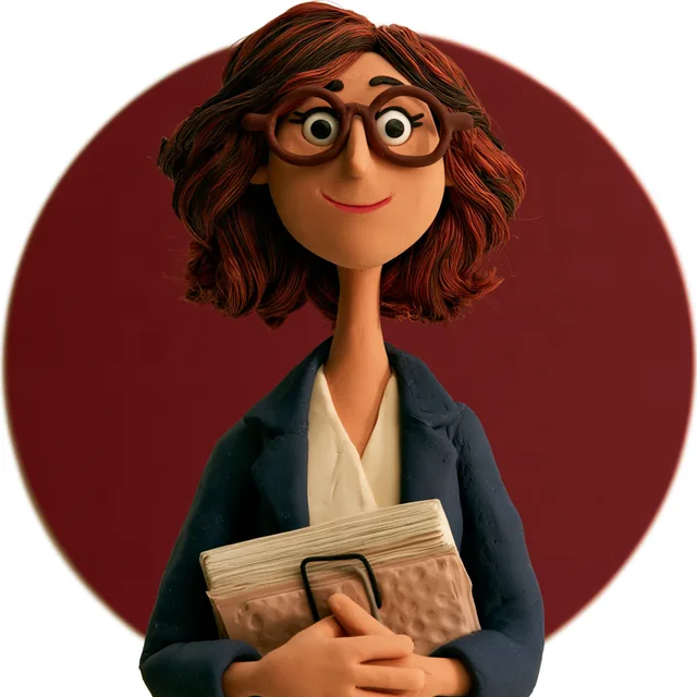 Clémence, agent IA juridique et administratif, personnage en pâte à modeler